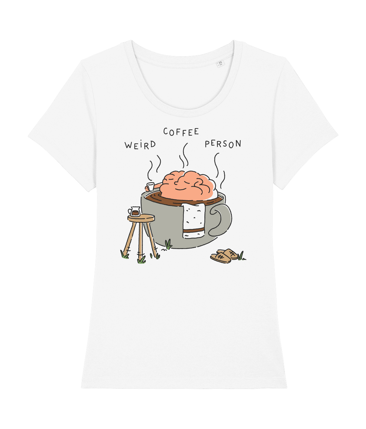 Weird Coffee Person - Brain T-shirts