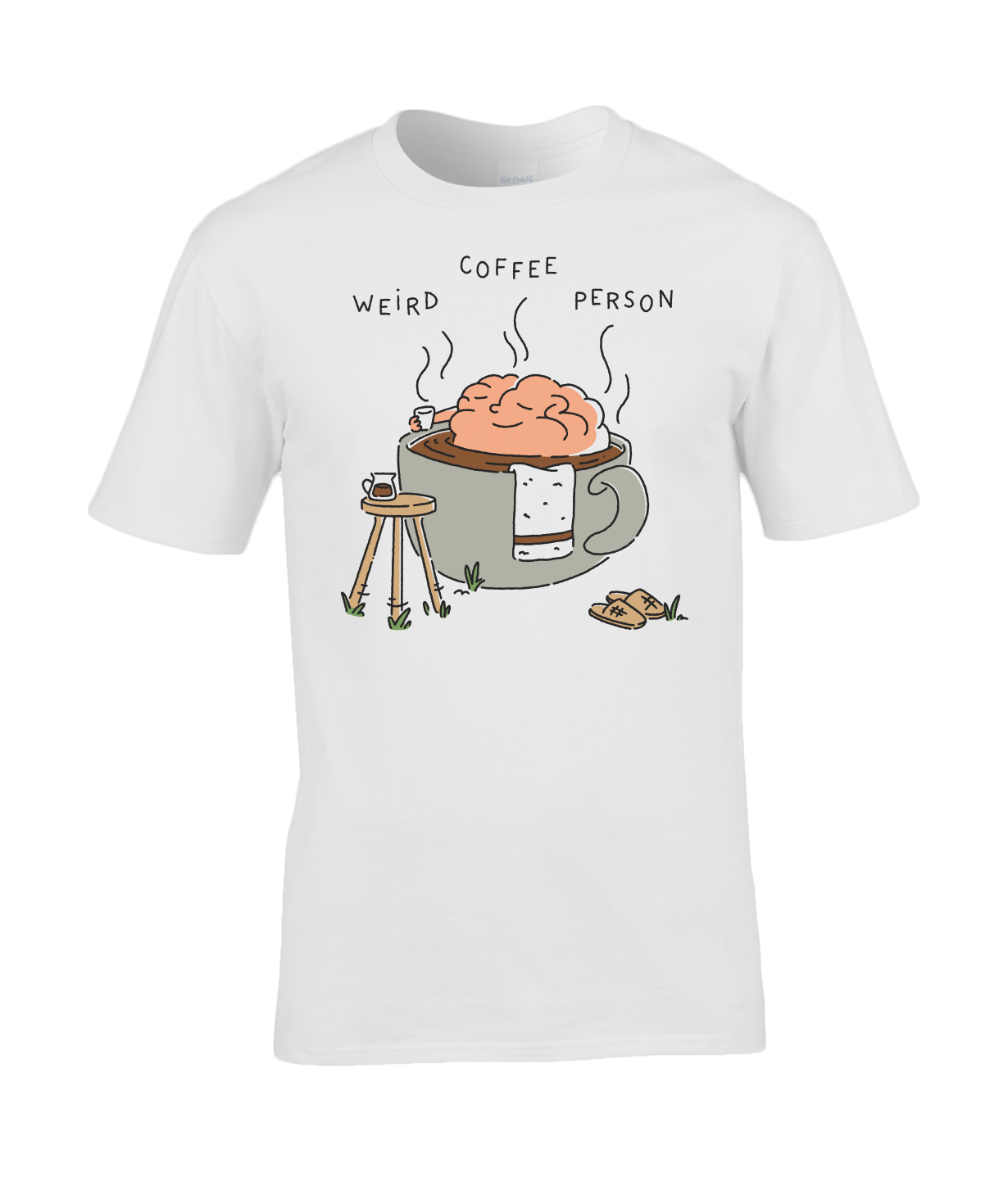 Weird Coffee Person Brain T shirts Weird Coffee Person Brain T shirts