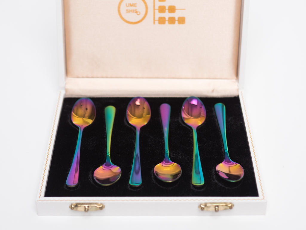 Rainbow Demitasse Spoon Set